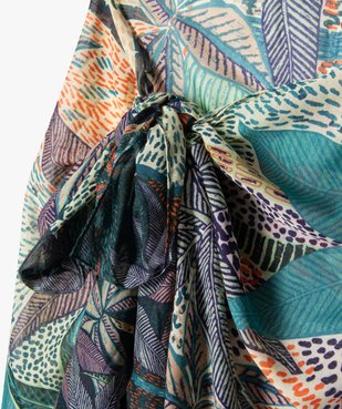 Paréo à motif jungle femme vue2 - GEMO 4G FEMME - GEMO