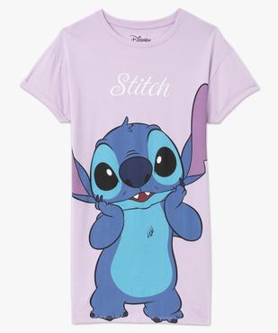 Chemise de nuit manches courtes en coton imprimé femme - Stitch vue4 - LILO & STITCH - GEMO