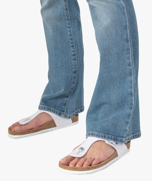 Jean de grossesse coupe bootcut avec bandeau en jersey vue2 - GEMO (MATER) - GEMO