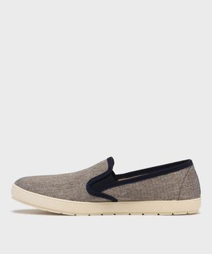 Chaussons pantoufles en toile homme vue3 - G'FLEX GEMO FOR GOOD - GEMO