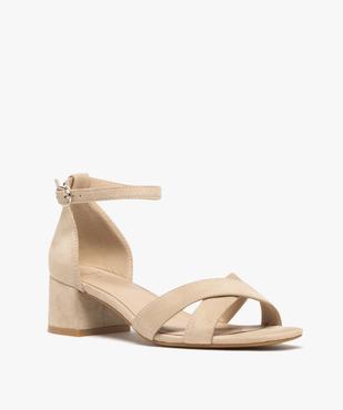 Sandales à brides croisées et talon fermé femme - Valentina Baldano vue3 - VALENTINA BALDA - GEMO