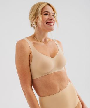 Soutien-gorge triangle en microfibre avec mousses amovibles femme vue1 - GEMO(HOMWR FEM) - GEMO