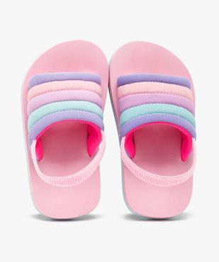 Mules de piscine fille à bandeau souple en jersey coloré vue1 - GEMO (ENFANT) - GEMO