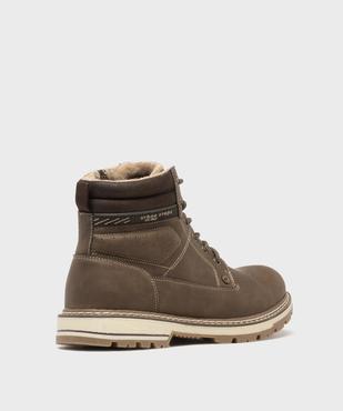 Boots esprit randonnée avec double fermeture homme - Urban Step vue4 - URBAN STEPS GEMO FOR GOOD - GEMO