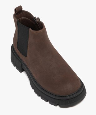 Bottines fille style Chelsea à semelle chunky vue5 - LOVELY WINGS GEMO FOR GOOD - GEMO