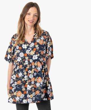 Blouse de grossesse à manches courtes à motifs fleuris vue1 - GEMO (MATER) - GEMO