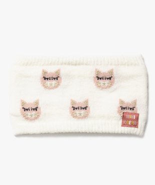 Tour de cou doublé polaire motif chats bébé fille vue1 - GEMO 4G BEBE - GEMO