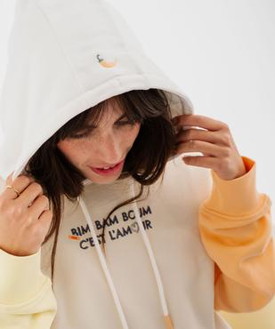 Sweat à capuche multicolores avec message amour mixte - Gémo X Maëva vue5 - GEMO 4G FEMME - GEMO