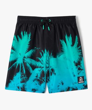 Short de bain à motifs palmiers garçon vue1 - GEMO 4G GARCON - GEMO