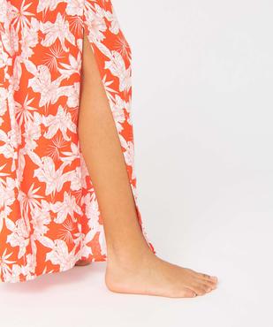 Pantalon de plage femme ouvert sur l’avant vue2 - GEMO 4G FEMME - GEMO