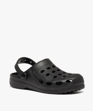Sabots souples femme unis à perforations vue2 - GEMO (PLAGE) - GEMO