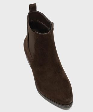 Boots en suédine inspiration western femme vue5 - FOLLOW ME - GEMO