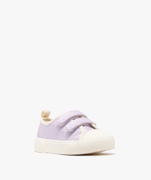 Baskets basses à scratch et reflets irisés fille vue3 - LOVELY WINGS GEMO FOR GOOD - GEMO