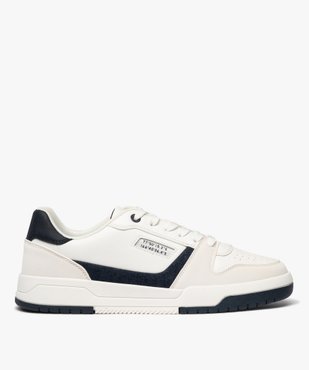 Baskets basses à lacets dessus perforé homme  vue2 - URBAN STEPS - GEMO