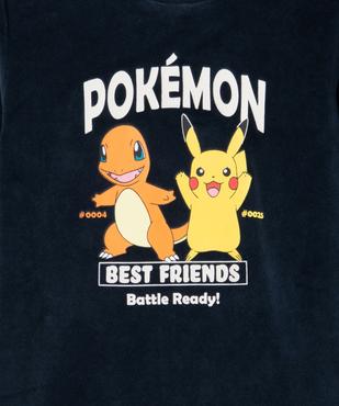 Pyjama en velours avec motif Pikachu garçon - Pokemon vue2 - POKEMON - GEMO