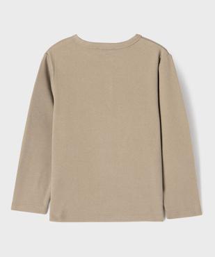 Tee-shirt manches longues chaud col tunisien garçon vue4 - GEMO (ENFANT) - GEMO