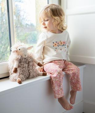 Pyjama 2 pièces en coton à motifs fleuris bébé fille vue1 - GEMO 4G BEBE - GEMO