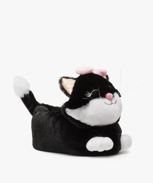 Chaussons femme peluche en forme de chat vue2 - GEMO(HOMWR FEM) - GEMO