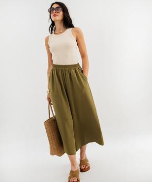 Débardeur en maille côtelée emmanchures américaines femme vue4 - GEMO 4G FEMME - GEMO