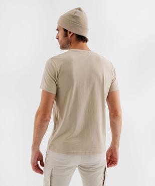 Tee-shirt manches courtes col rond en coton homme vue3 - GEMO 4G HOMME - GEMO