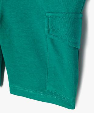 Bermuda cargo en maille à taille élastiquée garçon vue2 - GEMO (ENFANT) - GEMO