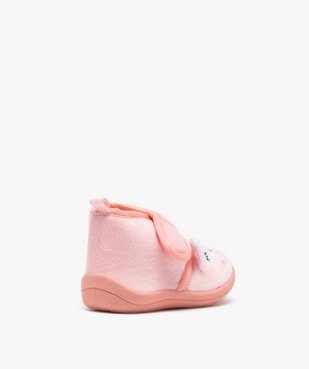 Chaussons bébé fille bottillon en velours motif renard vue4 - GEMO 4G BEBE - GEMO