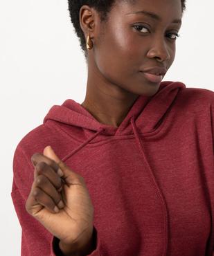 Sweat oversize à capuche intérieur molletonné femme vue2 - GEMO(FEMME PAP) - GEMO