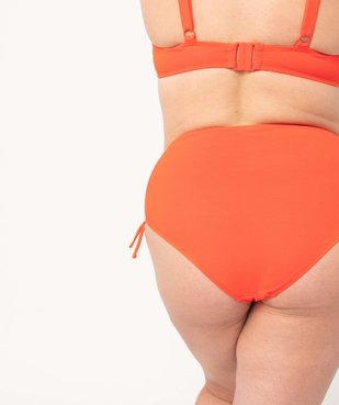 Bas de maillot de bain femme grande taille en matière texturée vue2 - GEMO 4G FEMME - GEMO