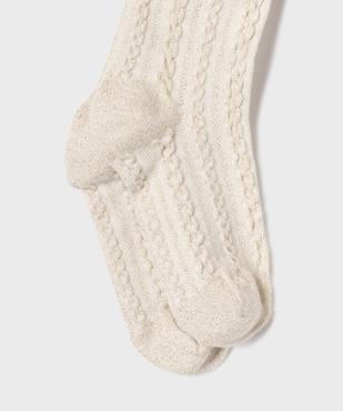 Collant pailleté en maille torsadée fille vue2 - GEMO (ENFANT) - GEMO