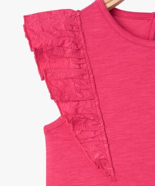 Débardeur avec volants brodés sur les épaules bébé fille vue2 - GEMO(BEBE DEBT) - GEMO