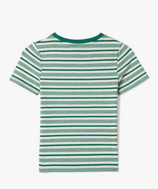 Tee-shirt à manches courtes rayé garçon - Camps United vue3 - CAMPS GEMO FOR GOOD - GEMO