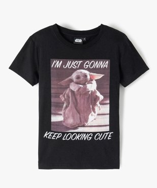Tee-shirt fille avec motif Yoda – Star Wars vue1 - THE MANDALORIAN - GEMO