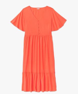 Robe femme grande taille ample et fluide à col V vue4 - GEMO 4G GT - GEMO