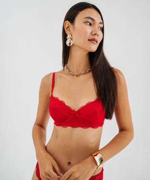 Soutien-gorge à armatures forme corbeille en dentelle vue7 - GEMO(HOMWR FEM) - GEMO