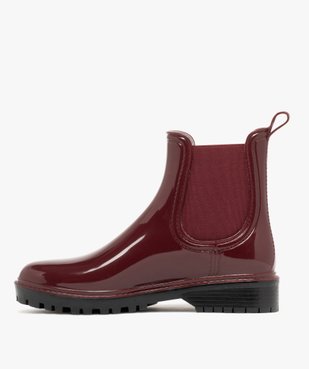 Bottes de pluie femme à semelle crantée avec élastiques d'aisance vue3 - FOLLOW ME - GEMO