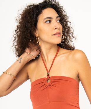Débardeur à nouer autour du cou femme vue2 - GEMO(FEMME PAP) - GEMO