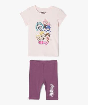 Ensemble 2 pièces short + tee-shirt fille - Hatsune Miku vue1 - HATSUNE MIKU - GEMO