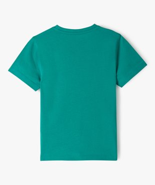 Tee-shirt manches courtes en coton imprimé garçon vue3 - GEMO 4G GARCON - GEMO