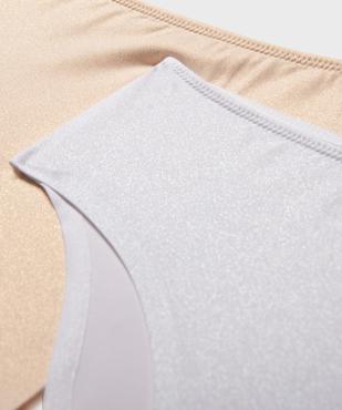 Culotte en microfibre pailletée sans coutures fille (lot de 2) vue2 - GEMO (JUNIOR) - GEMO