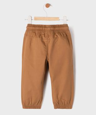 Pantalon jogger avec taille ajustable bébé garçon vue3 - GEMO(BEBE DEBT) - GEMO