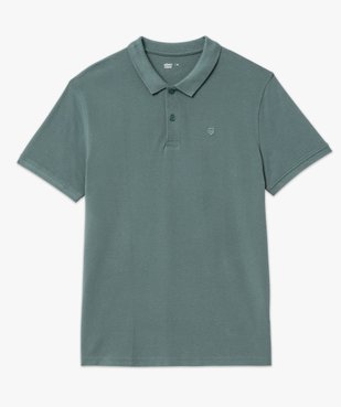 Polo à manches courtes en maille piquée homme vue4 - GEMO 4G HOMME - GEMO