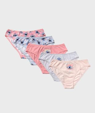 Culotte en coton imprimé fille - Stitch (lot de 5) vue1 - LILO & STITCH - GEMO