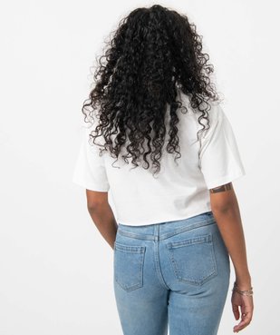 Tee-shirt femme coupe courte avec inscription – Camps United vue3 - CAMPS UNITED - GEMO
