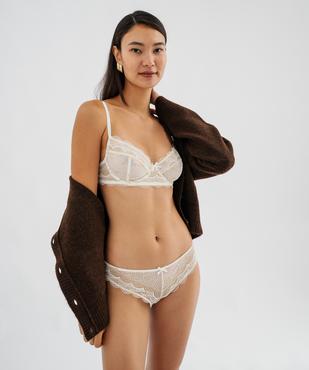 Soutien-gorge à armatures forme corbeille en dentelle vue7 - GEMO(HOMWR FEM) - GEMO