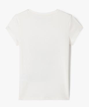 Tee-shirt à manches courtes spécial Noël à sequins réversibles fille vue3 - GEMO 4G FILLE - GEMO