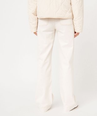 Jean large en coton stretch femme vue3 - GEMO(FEMME PAP) - GEMO