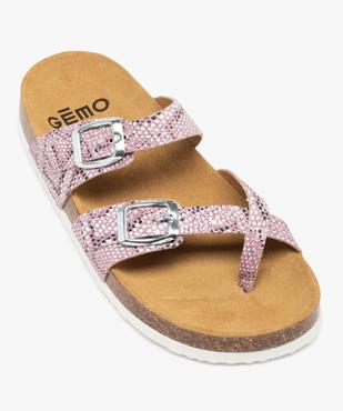 Mules fille à talon plat et brides ajustables pailletées vue5 - GEMO (ENFANT) - GEMO