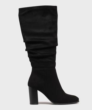 Bottes en suédine avec tige drapée femme - Follow Me vue1 - FOLLOW ME - GEMO