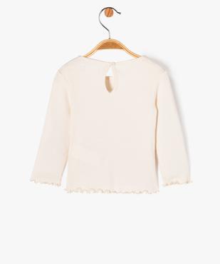 Tee-shirt à manches longues avec motif ourson bébé fille - LuluCastagnette vue4 - LULUCASTAGNETTE - GEMO