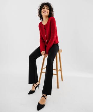 Leggings coupe flare avec surpiqûres sur les hanches femme vue7 - GEMO(FEMME PAP) - GEMO